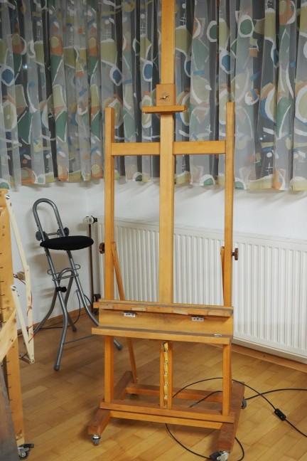 Staffelei mit Auflage ohne Lich